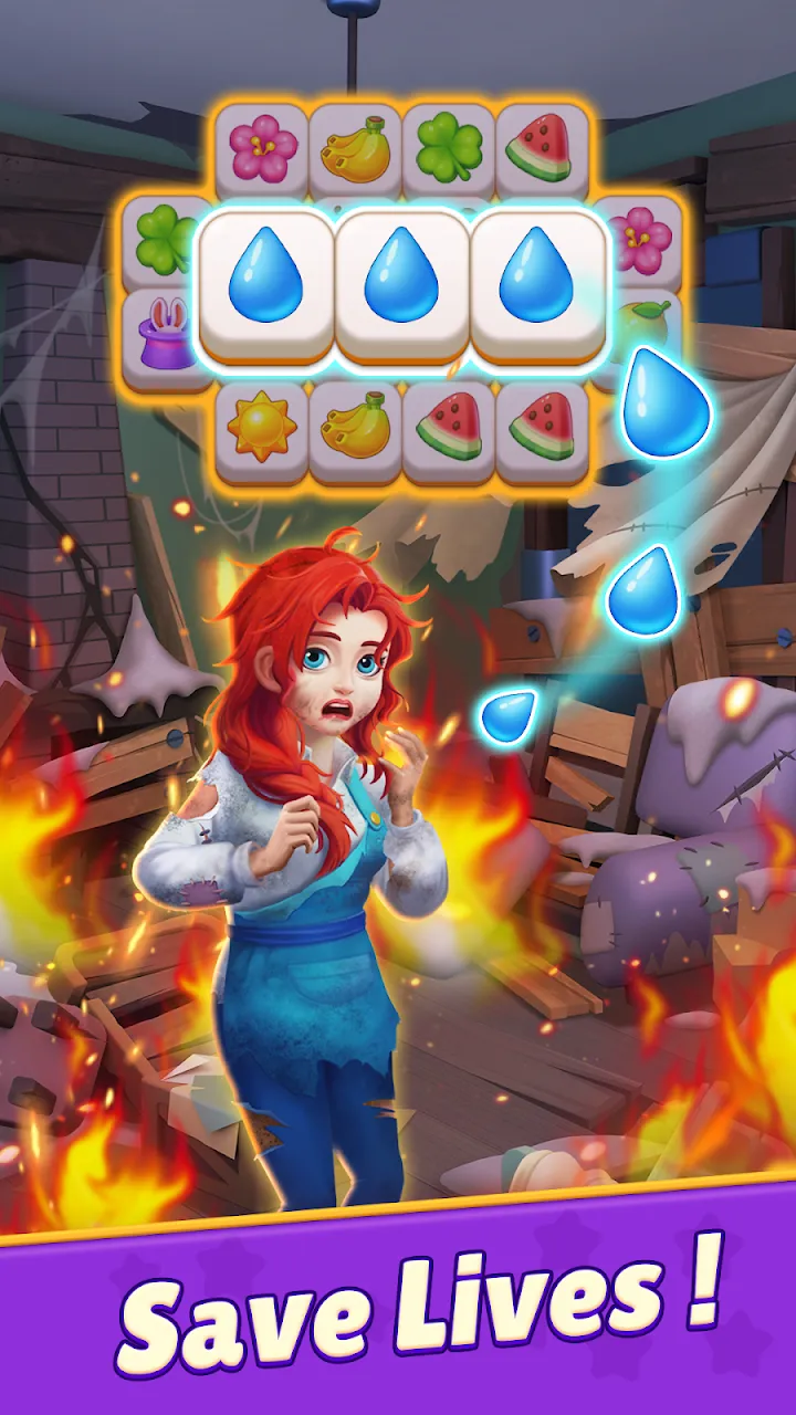 Fragment planszy match-3